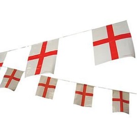England Bunting St George Flag Bunting 20 Flags Approx 10m Long by Expression Factory by Expression Factory