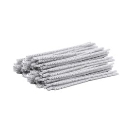 INTOMYTH White Pipe Cleaners, 6 Inch Pipe Cleaners Bulk, Ideal for Cleaning Glass Plastic Metal Pipes, Removing Tar & Resin (50 Count, White)