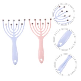 TOVINANNA 2pcs Scalp Massagers for Women Compact Head Massager for Neck Shoulder Scalp Massaging Tool Blood Circulation Stress Relief