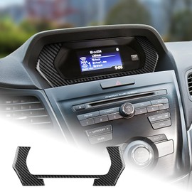 AIRSPEED for Acura ILX 2013-2022 Center Console Display Screen Decorative Frame Cover Carbon Fiber Interior Trim Accessories, Black
