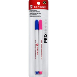 Singer 04371 Fine Point Disappearing Fabric Marking Pen, Pink and Blue, 2-Pack