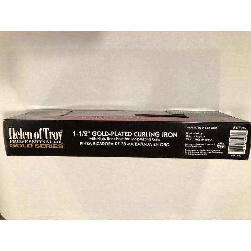 Helen Of Troy 1-1/2” Gold Plated Professional Series Curling Iron