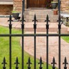 Fence Finials Fleur De Lis High-Impact Aluminium Alloy Black Finial