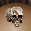 Gothic Skull Storage Box - Decorative Ossuary Design with Hidden