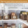 trohestar Metal Pantry Baskets Labels Clip On for Storage Bins