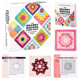 ZDNT Granny Square Crochet Cards, 50 x Crochet, Mix and Match. Granny Squares Crochet Book, Granny Square Card Deck, with Crochet Lettering and Photo for Each Granny Square and Practical So-geht's