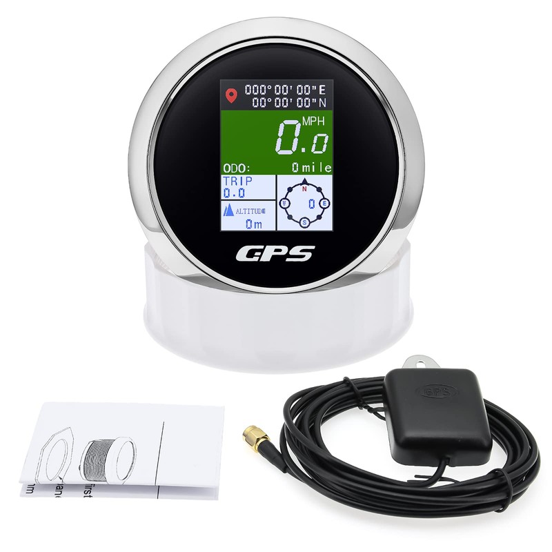 MAIMEIMI GPS Speedometer 85mm 3-3/8" Digital Boat GPS Speedometer Gauge