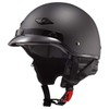 LS2 Helmets Bagger Motorcycle Half Helmet (Matte Black - Medium)
