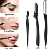 JIAMIAN 12pcs Eyebrow Trimming Kit Scissors Eyebrow Grooming Kit Professional