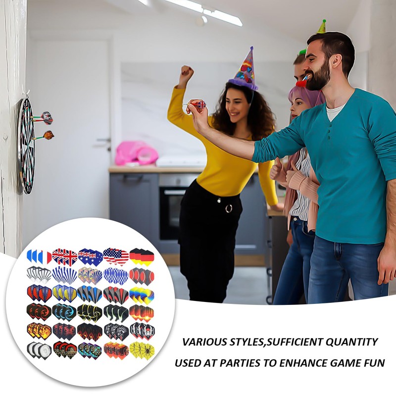 KRYMSON 90 Piece Dart Flights, Durable Dart Accessories, Dart Flight