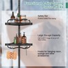 COCONUT Shower Caddy Tension Pole, 54-114 Inch Rustproof Corner Shower