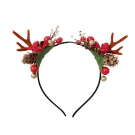 minkissy 1pc Hair Festival Decoration Headband Handmade Christmas Hair Accessory with Pine Detail Durable and Comfortable for All Day Wear for Festive Events and Performances