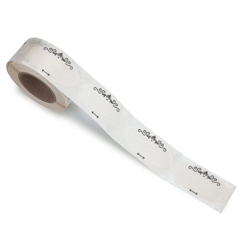 L LIKED 250 Dissolvable Food Labels,1 1/8x2 1/4 in Ball