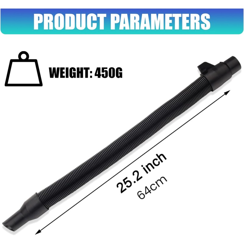Extensión de manguera de flexible para aspiradoras, 64