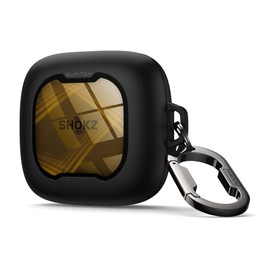 SURITCH for SHOKZ OpenFit Air Case Cover, Magnetic Locking Cases for SHOKZ OpenFit Air Open-Ear Headphones, Protective Bumper Cover with Carabiner for OpenFit Air Earbuds (2024), Yellow Sparkle