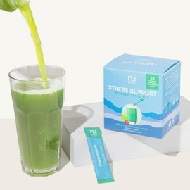 Nu Mind Wellness, All-in-One Stress Support Supplement, B Vitamins, Vitamin C, Vitamin D3, Zinc, Iron, Magnesium, Ashwagandha KSM66 (Apple and Raspberry Powder)