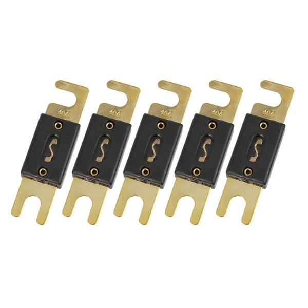 uxcell ANL Fuse for Carvehicle Audio System 40Amp Gold Tone 5 Pack