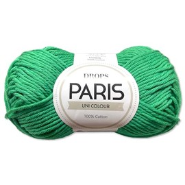 Frida's Wollhaus Drops 50 g Paris Cotton Summer Yarn Baby Yarn Knitting Crochet 54 Colours (Plain Colour 11 | Opal Green)