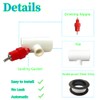 10 Pack Chicken Waterer Nipples & PVC Tee Fittings for