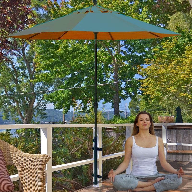 Patio Umbrella Holder,Heavy-Duty Umbrella Holder for Deck,Metal Deck Mount Umbrella