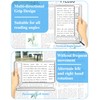 Tobegiga 4X Full Page Magnifier for Reading, Lightweight Rectangle Magnifier