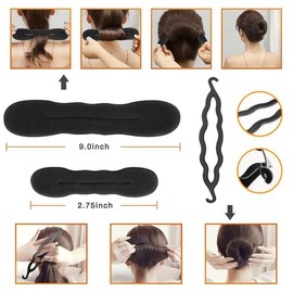 40 Pcs Hair Styling Kit Set Number-one DIY Hair Accessories Fashion Hair Styling Tools Hair Modelling Tool Kit Hairdress Kit Magic Simple Fast Spiral Hair Braiding Tool for Hairstylist Girls Women Haircare Heatless Clipper French Lightweight Gift