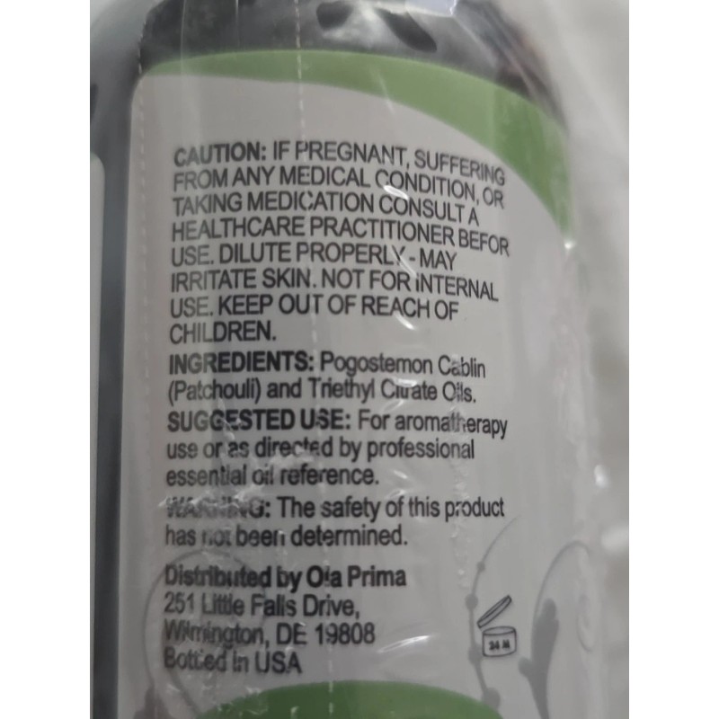 Prima Ola Prima Patchouli Premium Quality Essential Oil Therapeutic Grade