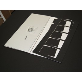 Creative Letter Art [10x32 6 Opening Glass Face Mahogany Picture Frame to hold 4 by 6 Photographs including 10 by 32 inch White Mat Collage