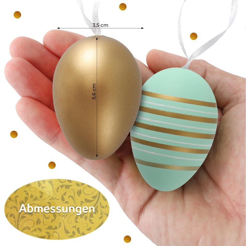 Festicy Easter Eggs Pack of 24 I Easter Decoration 2025