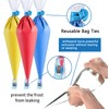122Pieces Tipless Piping Bags - 100pcs Disposable Piping Pastry Bag