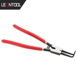 LEONTOOL Snap Ring Pliers for Shaft 90 Degree Vent Long Type Nail Tip Diameter 0.09 inches (2.45 mm) Total Length 12.2 inches (310 mm) Curved Claw C-Shaped Snap Ring Removal Dedicated Tool