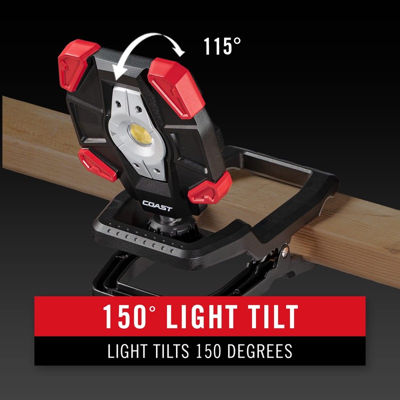 Coast CL40R 3900 Lumen Rechargeable Dual Power Rotating LED Aluminum