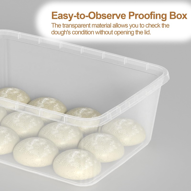 Asking 16 L Plastic Pizza Dough Proofing Box Container with