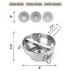 Ergonomic Food Mill Stainless Steel With 3 Grinding Discs -