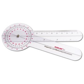Baseline 12-1001 Plastic 360 Degree ISOM Goniometer, 8" Length