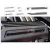 Powered by SRT Engine Cover Overlay Decals for Challenger and