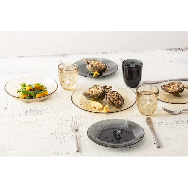 Fortessa Los Cabos Glass Dinnerware Collection, Dinner Plate (Set of