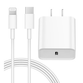 iPhone 14 13 12 Charger Fast Charging 20W PD USB C Wall Charger with 6FT Fast Charging Cable Compatible iPhone 14/13/12/11/Pro/Pro Max/Mini/Xs Max/XR/X, iPad