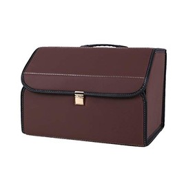 Autopeck Organizador de maletero de coche de alta calidad con cubierta, plegable, portátil, caja de almacenamiento duradera, carga plegable, ideal... 