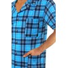 sesto senso Elegant Checked Short Sleeve Pyjamas Men's Button Down