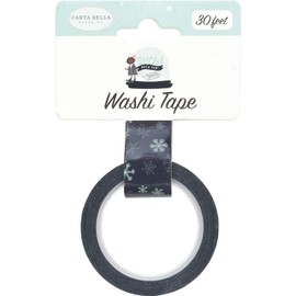 Carta Bella Paper Company ICY Snowflakes washi tape, blue, teal, green, navy, cream, grey