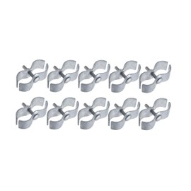 Dailydanny 10 Set Chain Link Fence Clamps 1-5/8" Dog Kennel Panel Clamp for Round Pipe Frame