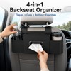Car Back Seat Organizer for Travel – 4-in-1 ABS Storage