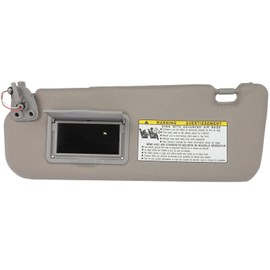 ASAPE Left Driver Side Sun Visor Fit for 2006-2008 for Hyundai Sonata, Gray without Sunroof 1*Car Sun Visor(Left Driver Side), 85201-0A250-QD,852010A250QD