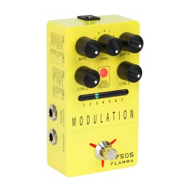 FLAMMA FS05 11 efectos de pedal estéreo de modulación múltiple, 7 ranuras almacenables, bypass real