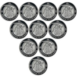 Grateful to Be Alive Sobriety Chip AA Coins and Medallions for Recovery Anniversary (Pack of 10)
