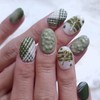 Matchanilla Bear Handmade Nail Tips - Petit Square / 말차닐라