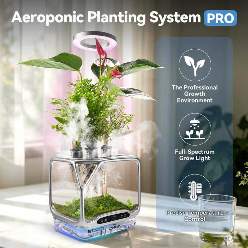 Aeroponics Growing System DIY Kit with Plant Grow Light for