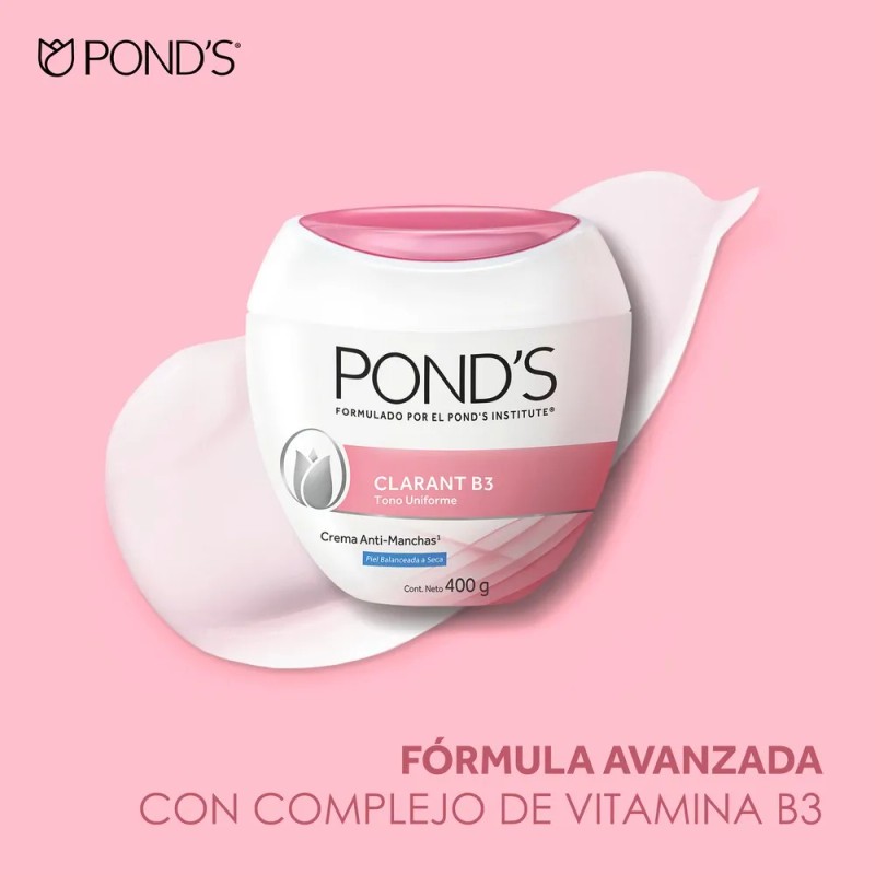 Pond's Crema Facial Antimanchas Clarant B3 400g