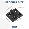 sourcing map 2Pcs Torque Hinge, 52x45x8mm Nylon Adjustable Position Control